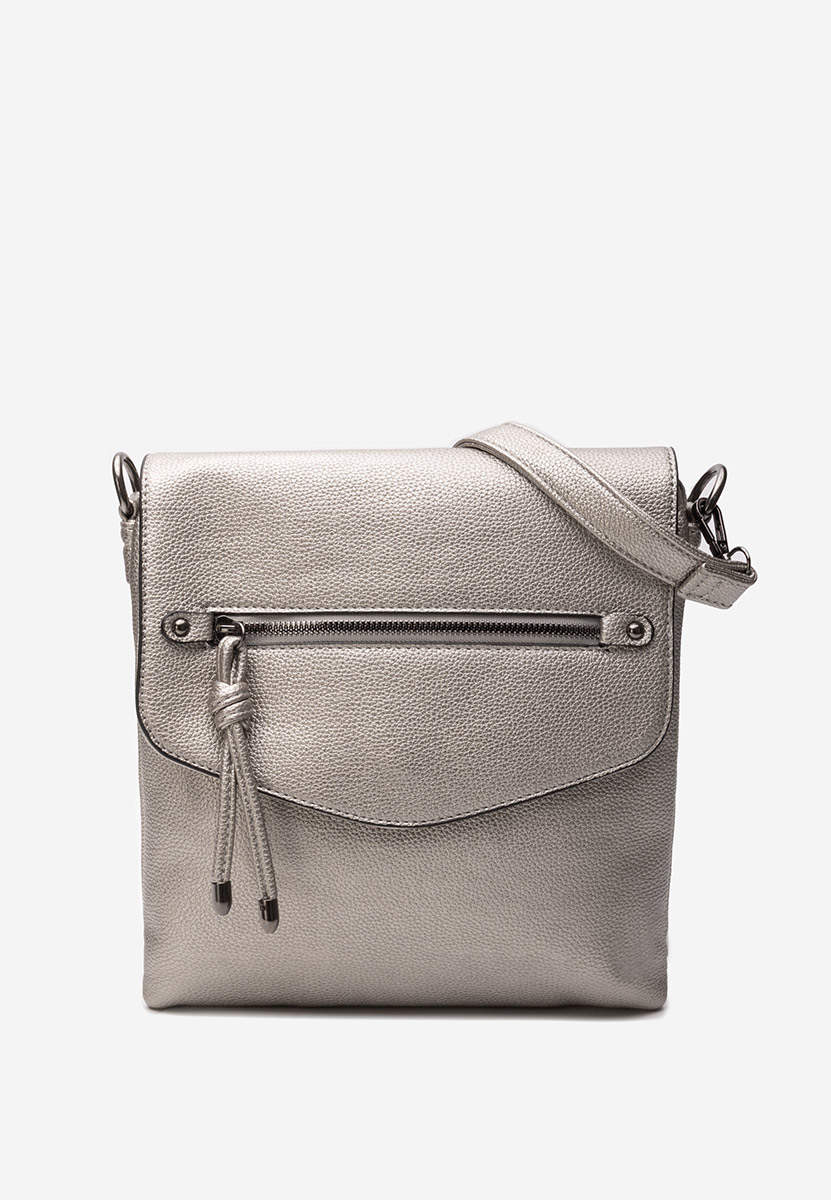 чанта за рамо Hermelinda сребриста