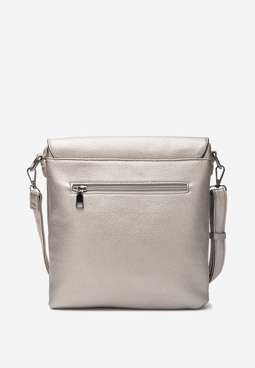 чанта за рамо Hermelinda сребриста