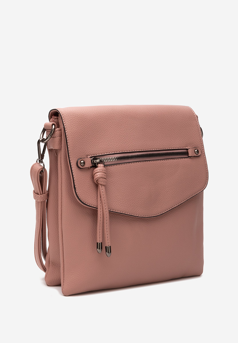 чанта за рамо Hermelinda розова