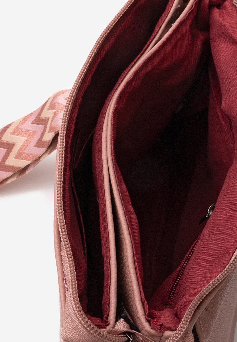 чанта за рамо Hermelinda розова