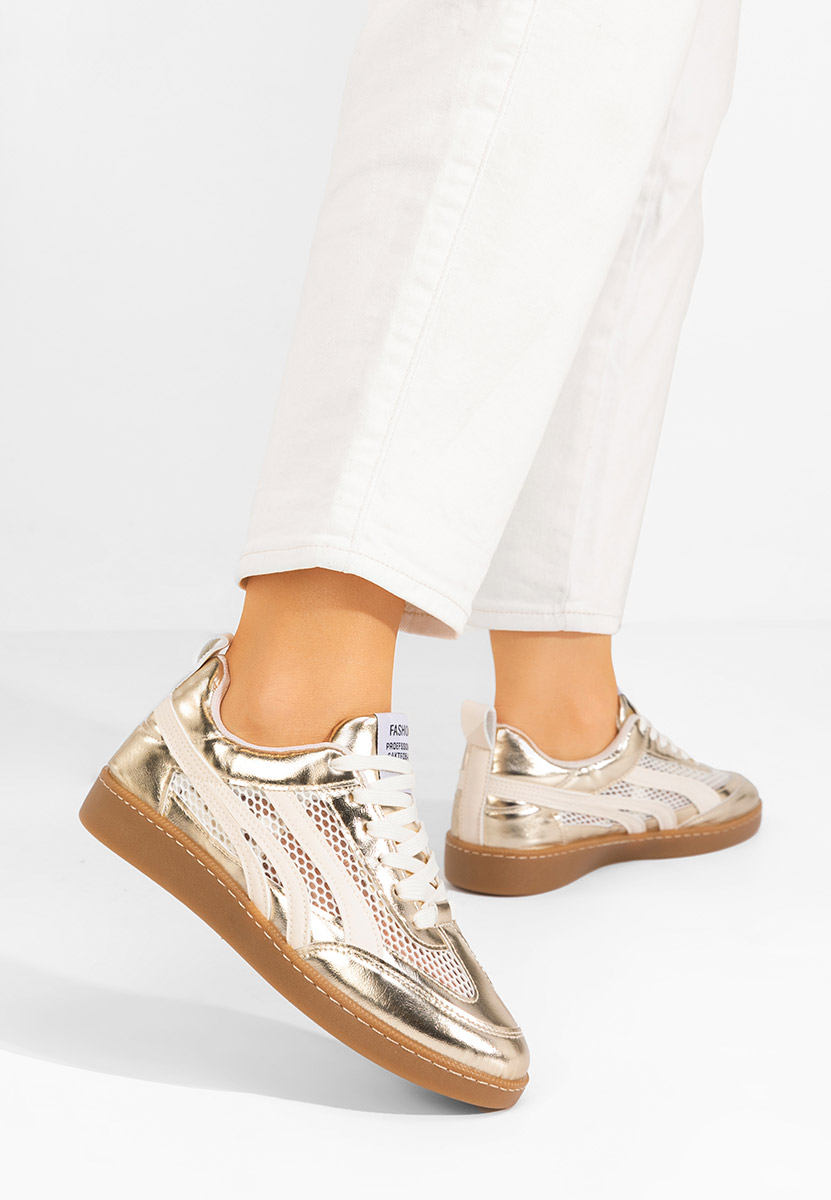 Дамски сникърси Leonarda златен