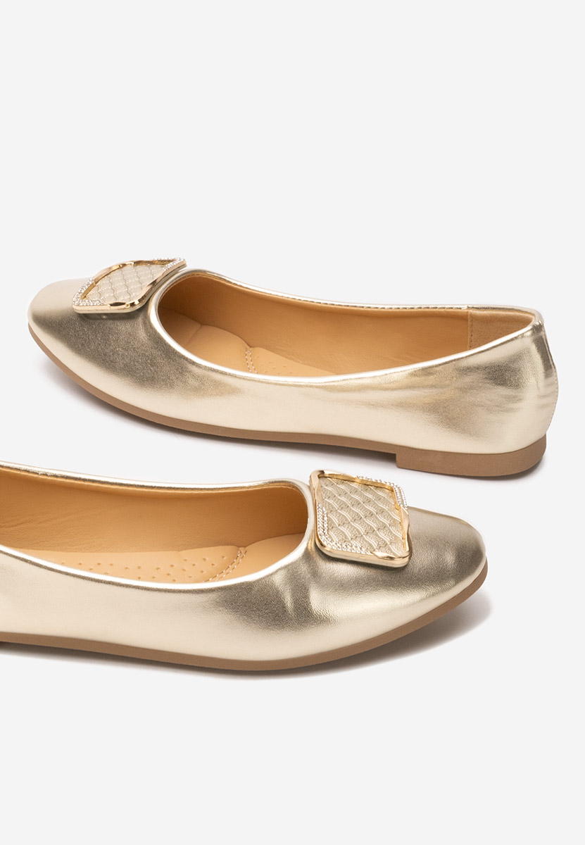 Дамски балерини Harvey златен