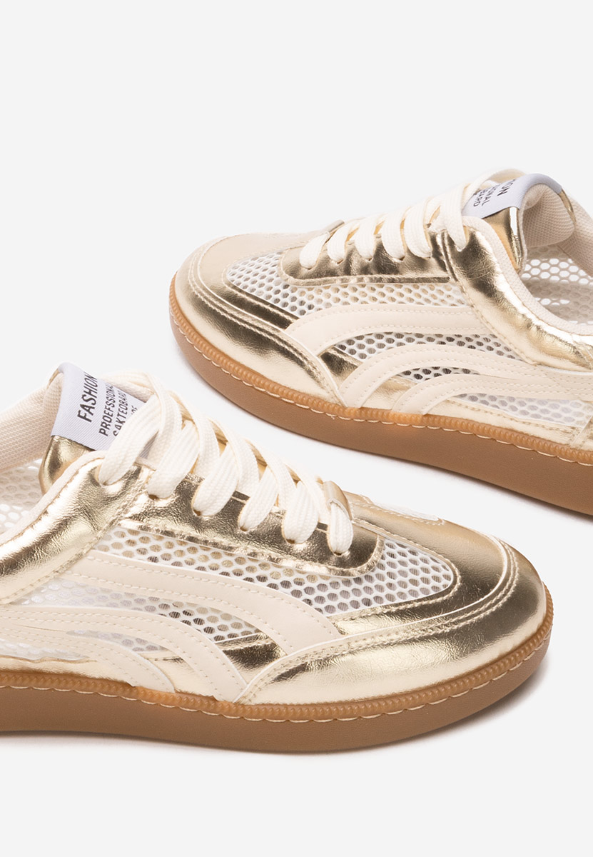 Дамски сникърси Leonarda златен