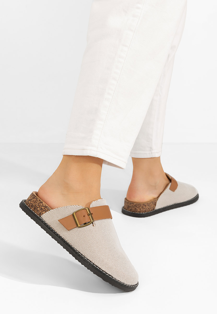 Дамско сабо Pamela бежов