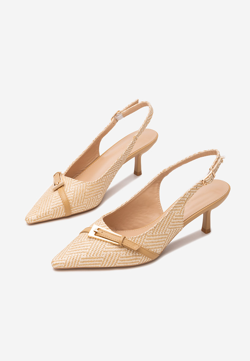 Обувки стилето Tyra каки