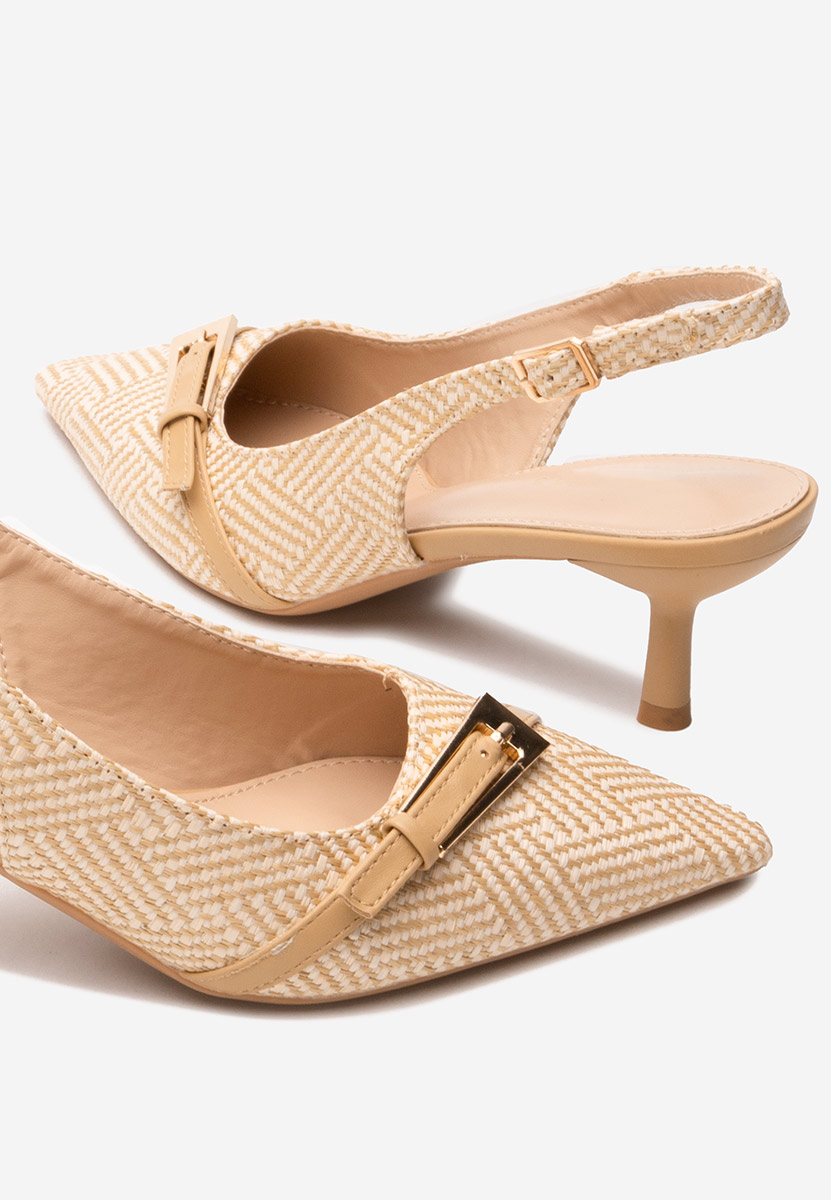 Обувки стилето Tyra каки