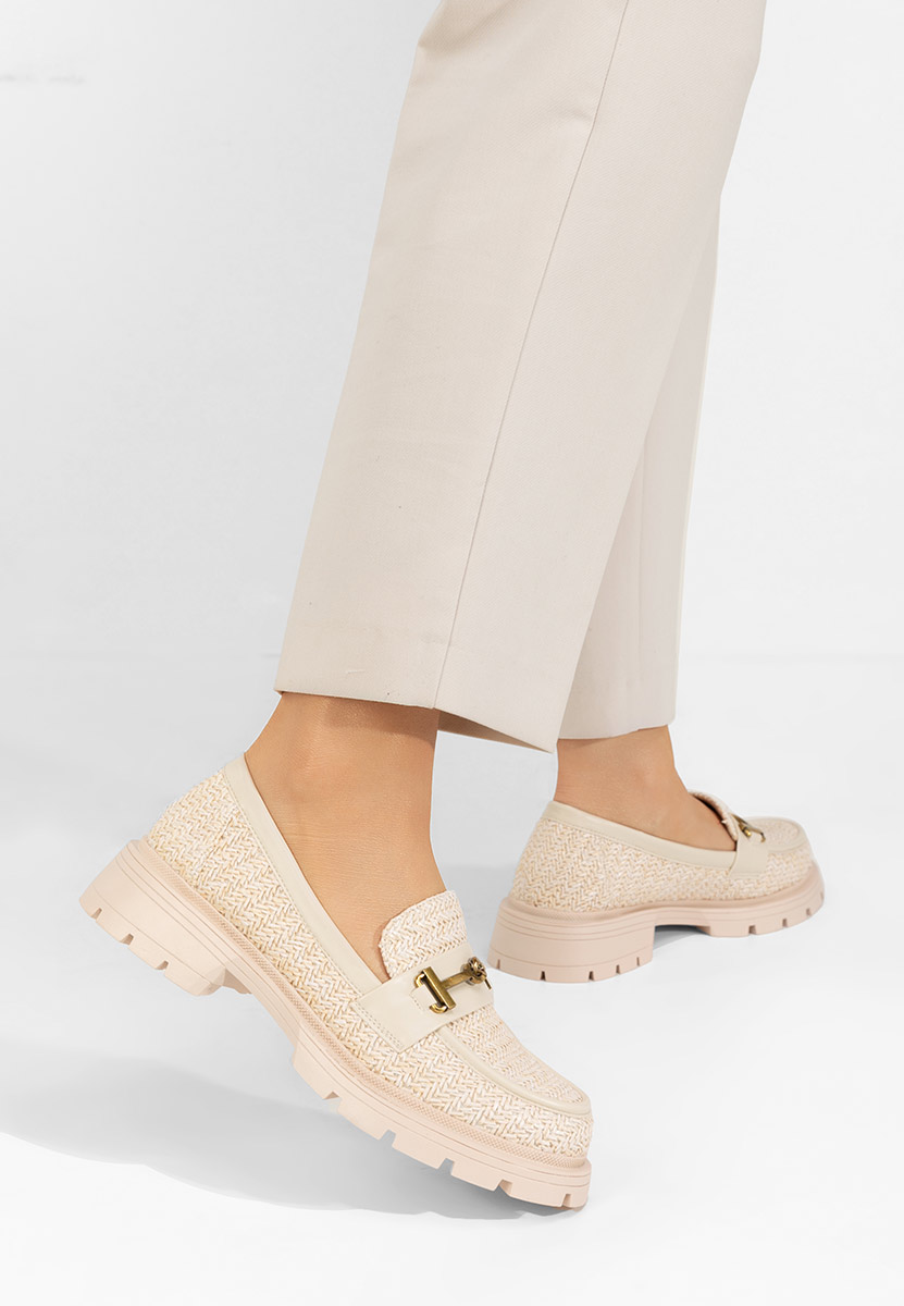 Дамски мокасини Latrice бежов