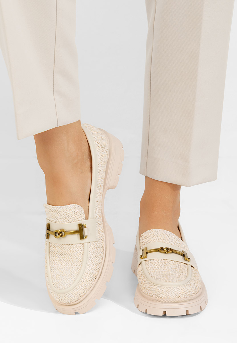 Дамски мокасини Latrice бежов