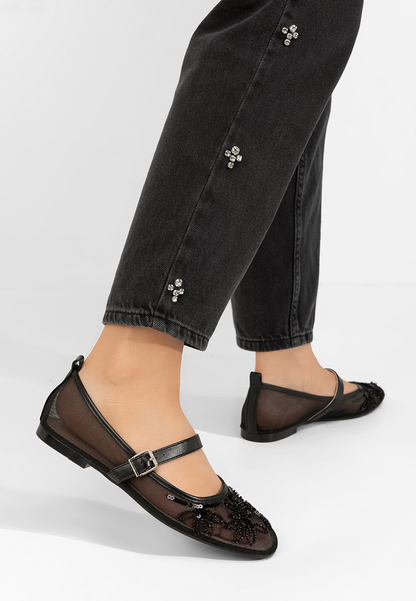 Дамски балерини Theressa черни