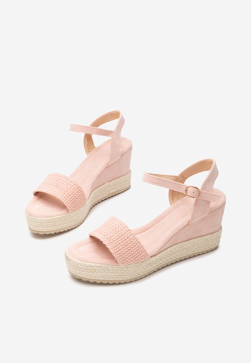 Сандали на платформа Debbi розов