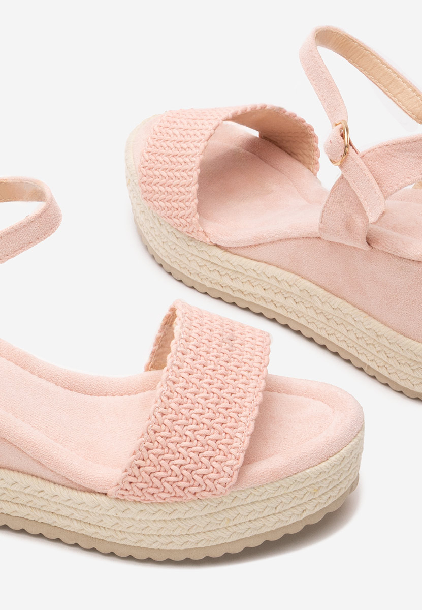 Сандали на платформа Debbi розов