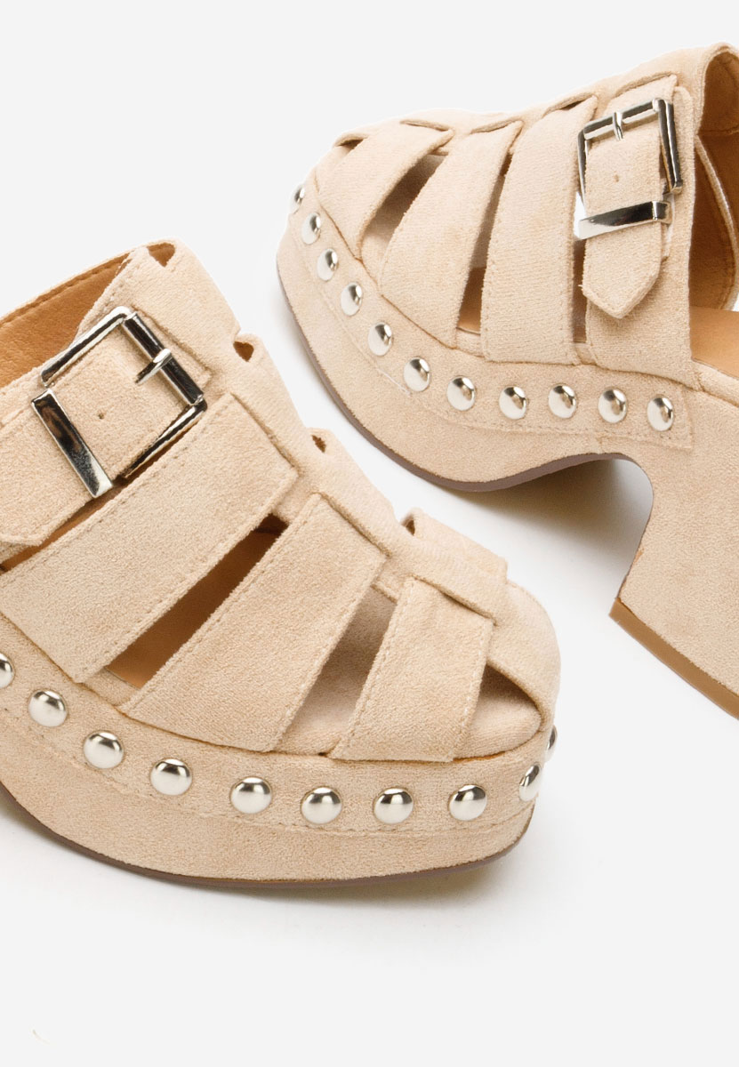 Чехли на ток Rosamaria бежов