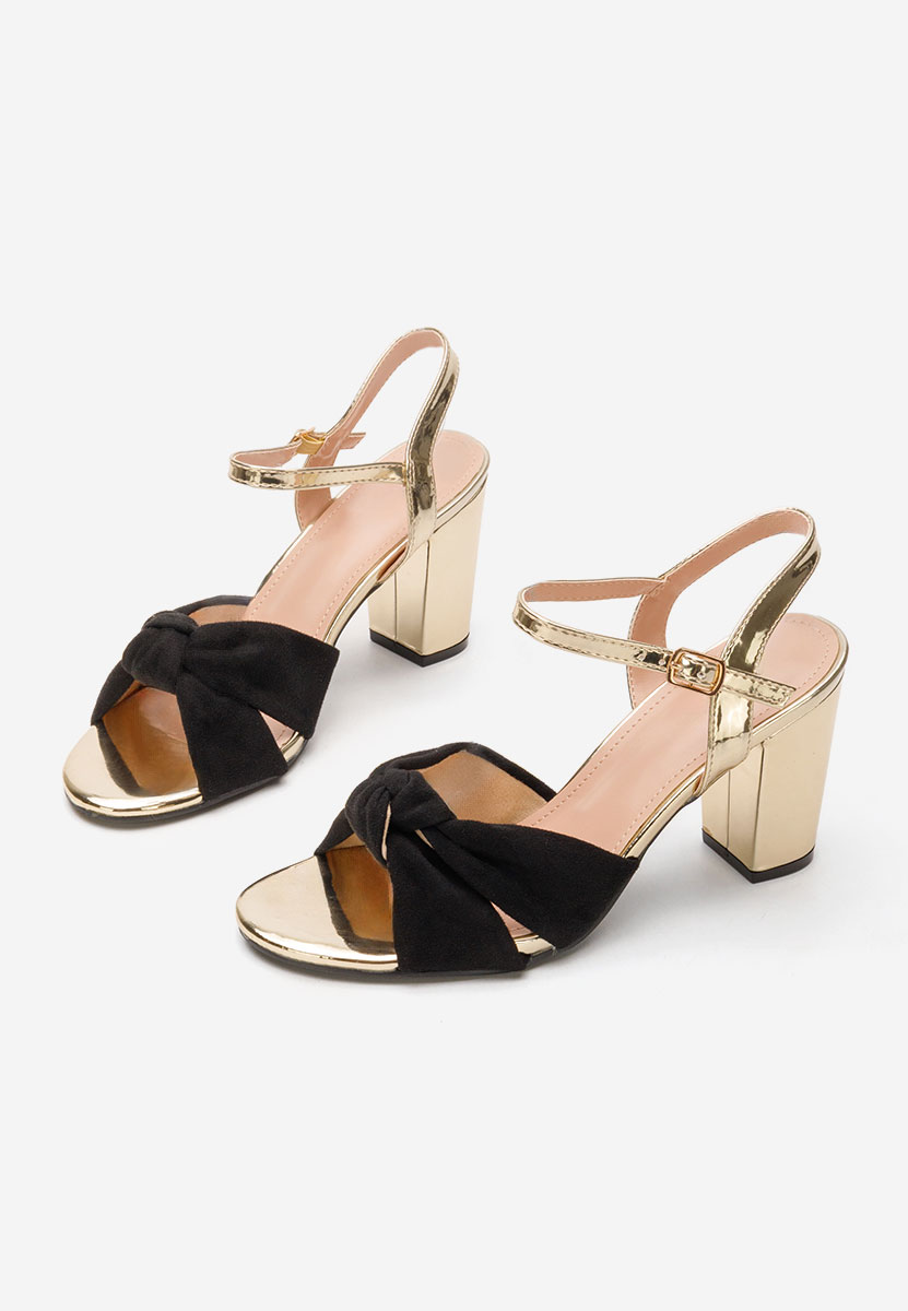 Сандали на ток Cesima черен