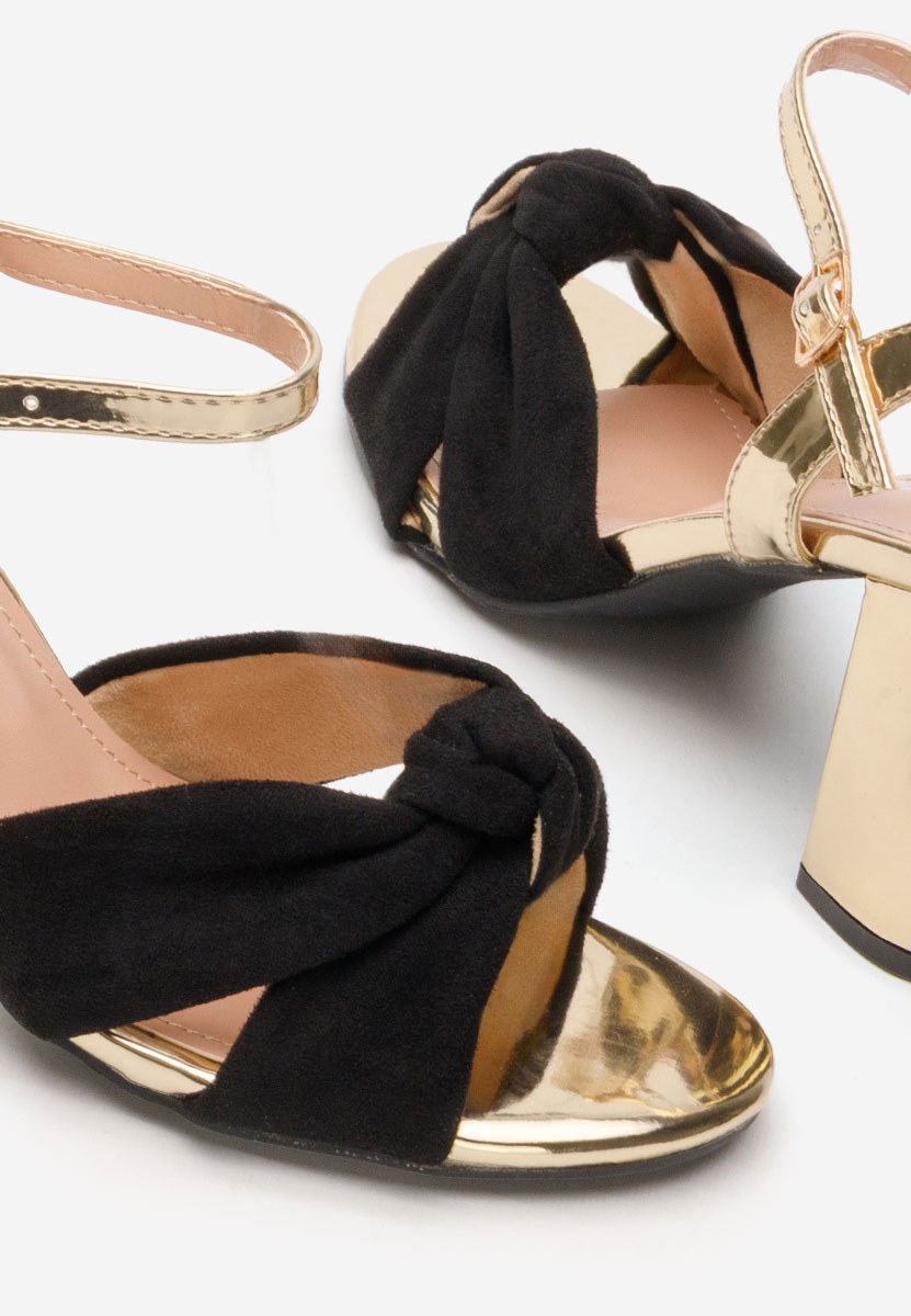 Сандали на ток Cesima черен