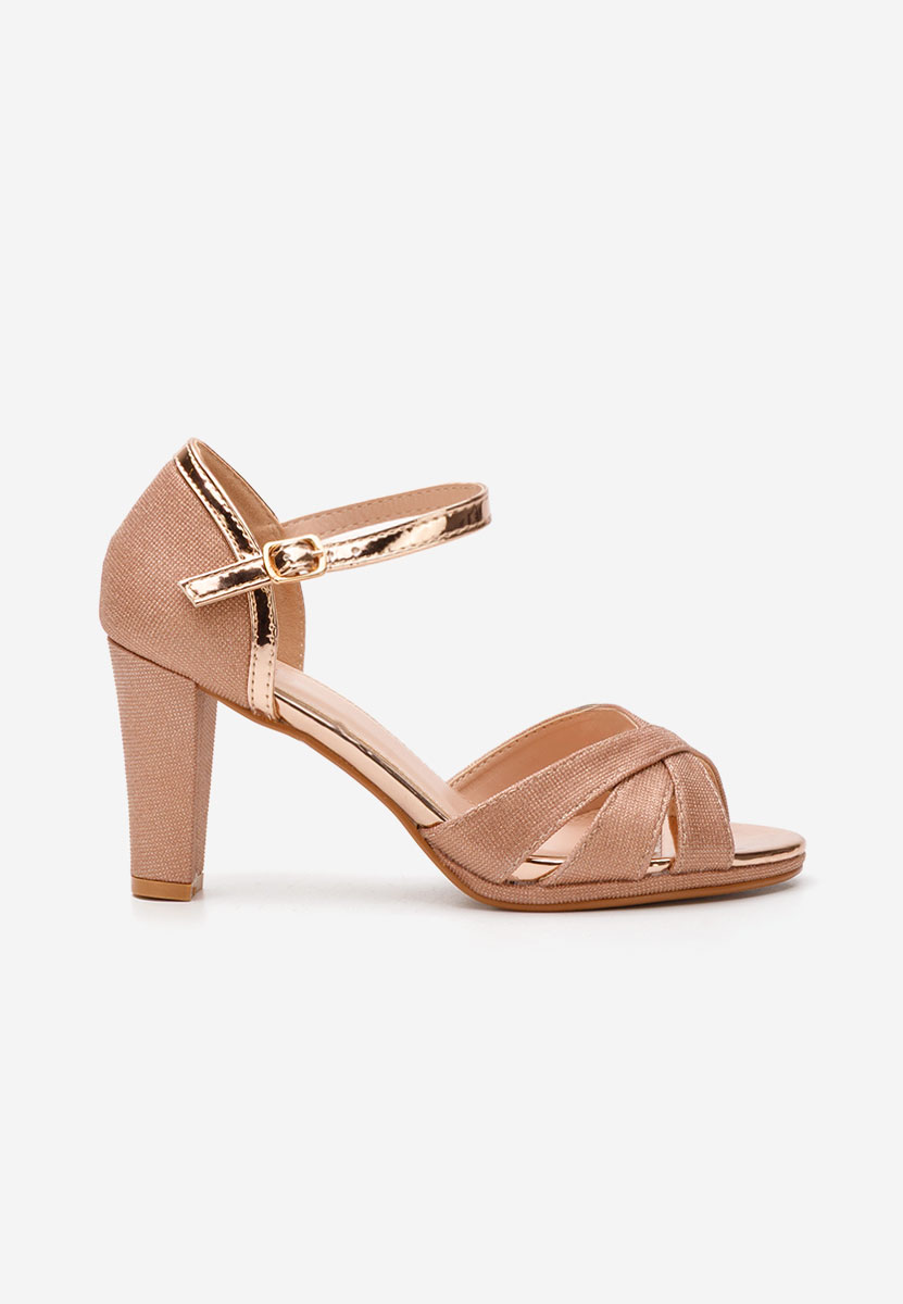 Сандали на ток Helrisa шампанско