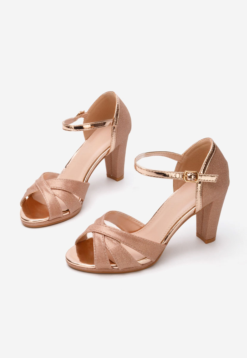 Сандали на ток Helrisa шампанско