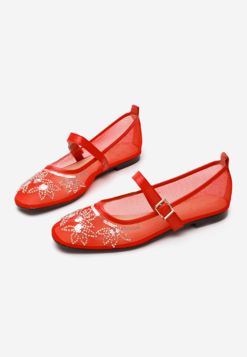 Дамски балерини Theressa червен