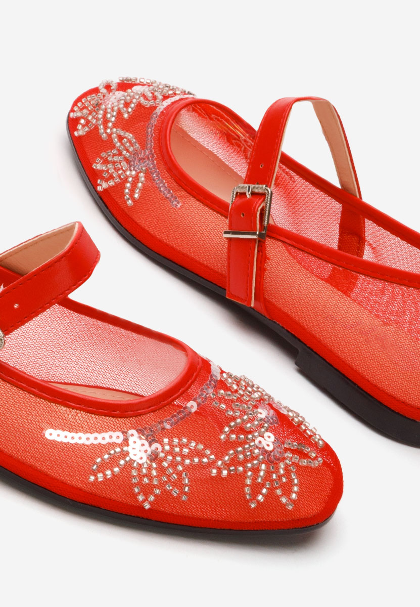 Дамски балерини Theressa червен