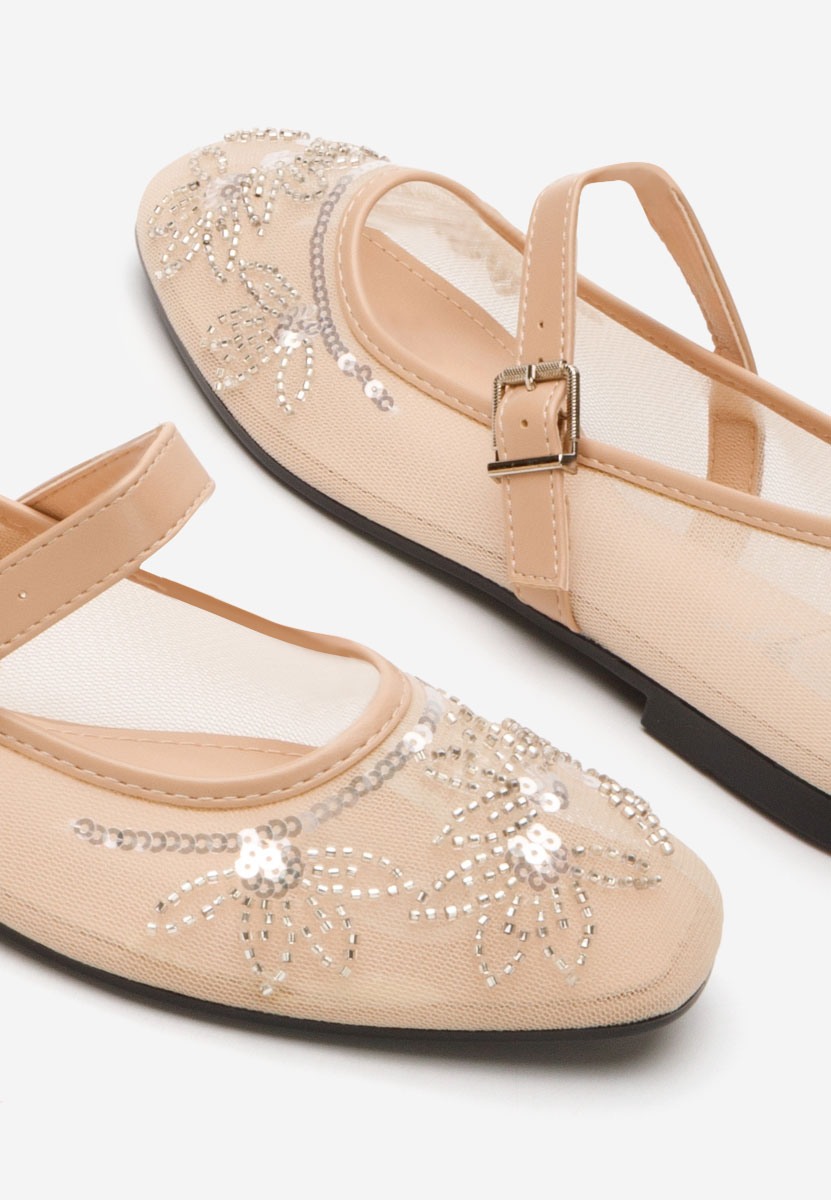 Дамски балерини Theressa бежов