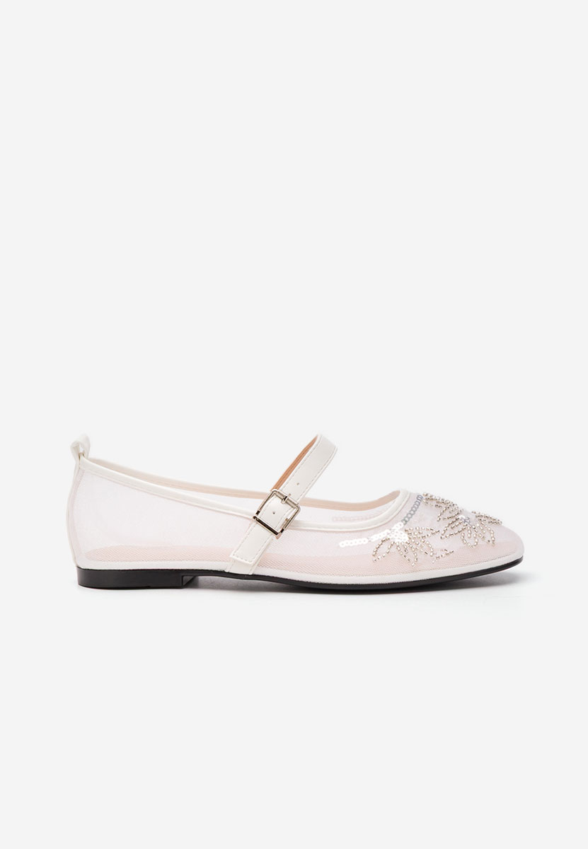 Дамски балерини Theressa бели