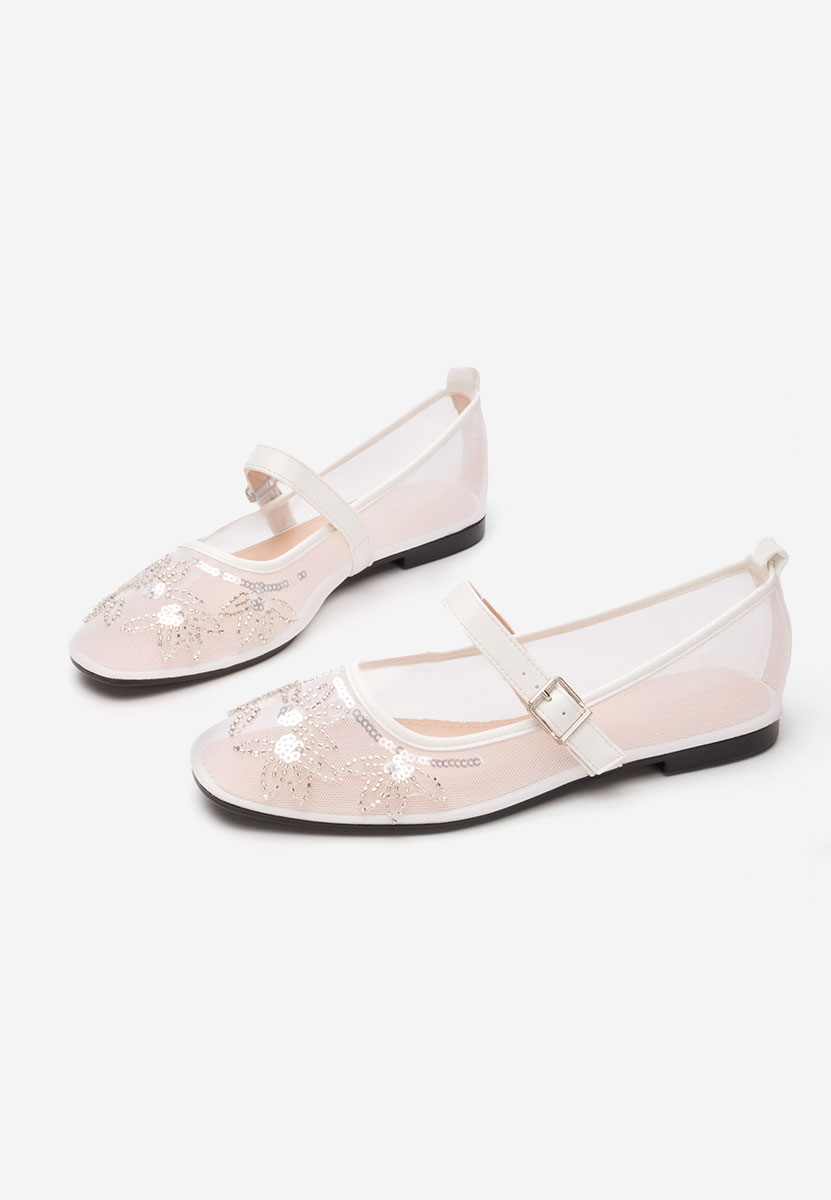 Дамски балерини Theressa бели