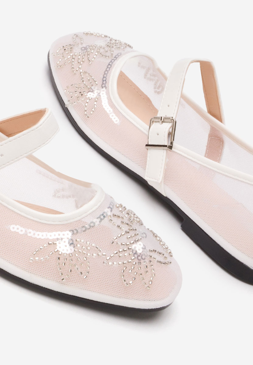 Дамски балерини Theressa бели