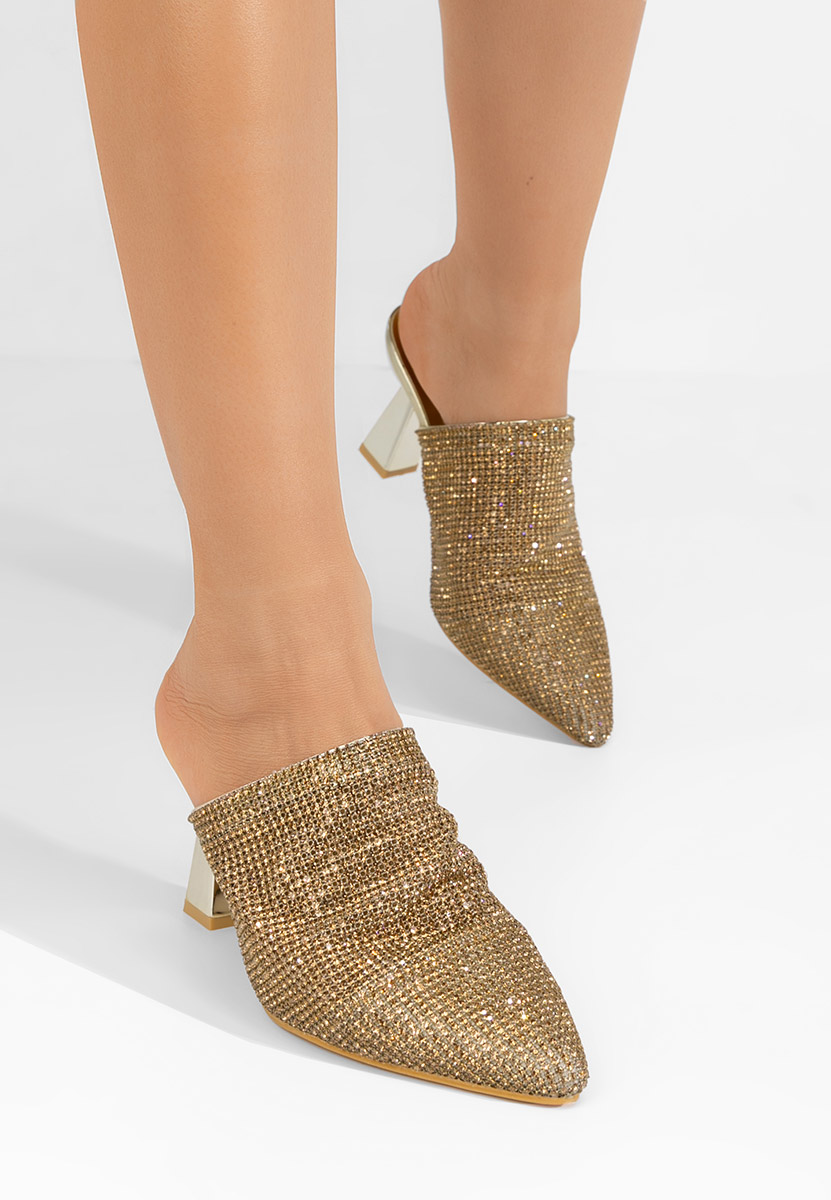 Дамски чехли Vanelsa златен