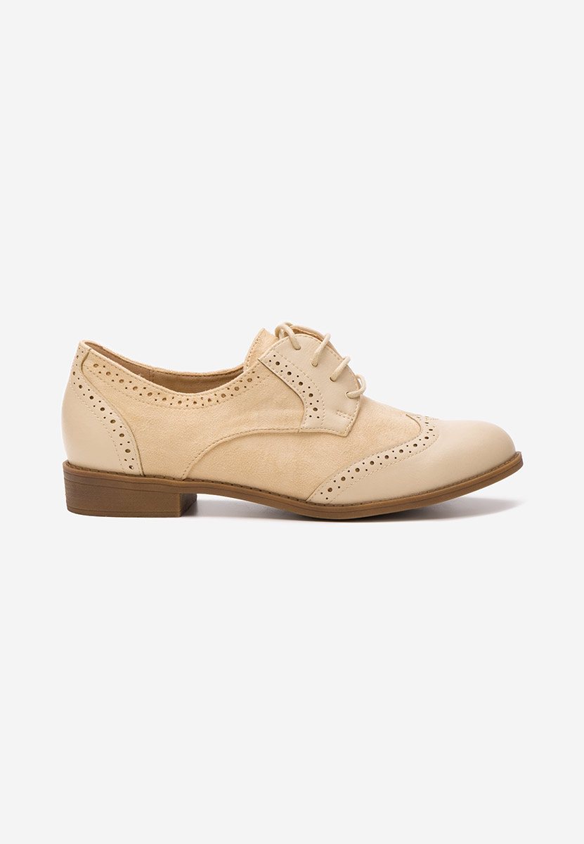 Дамски обувки brogue Aleena бежов