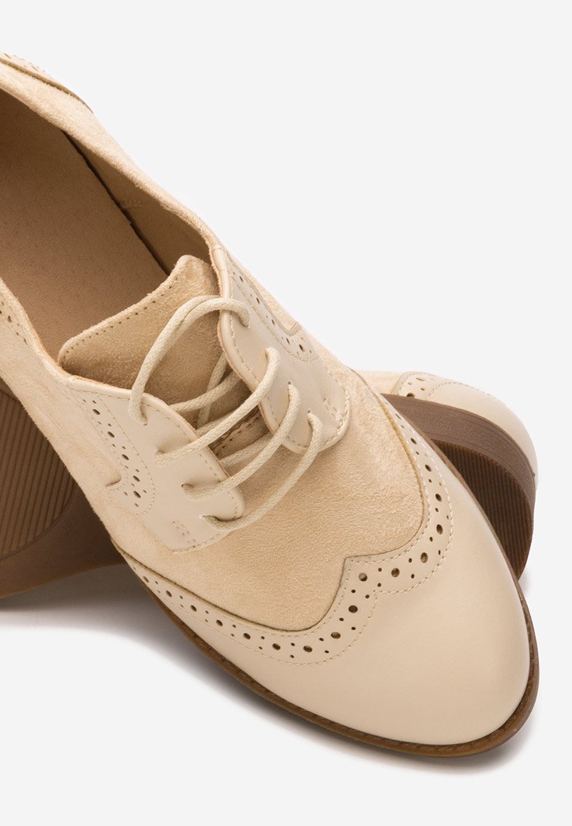 Дамски обувки brogue Aleena бежов