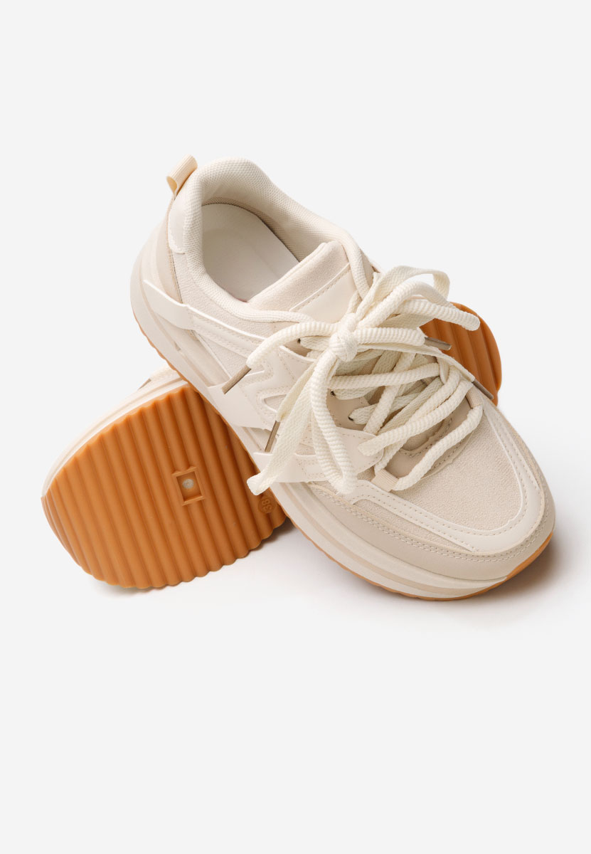 Cникърси на платформа Pannyssa бежов