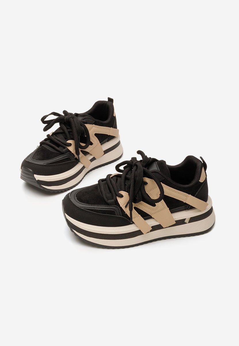 Cникърси на платформа Pannyssa черни