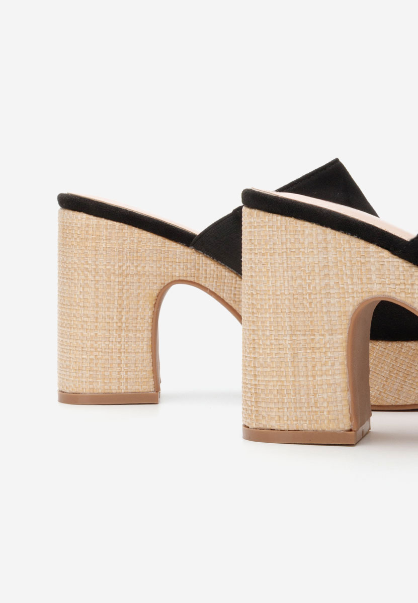 Чехли на ток Charlene черни