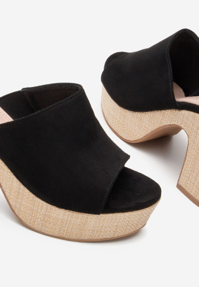 Чехли на ток Charlene черни