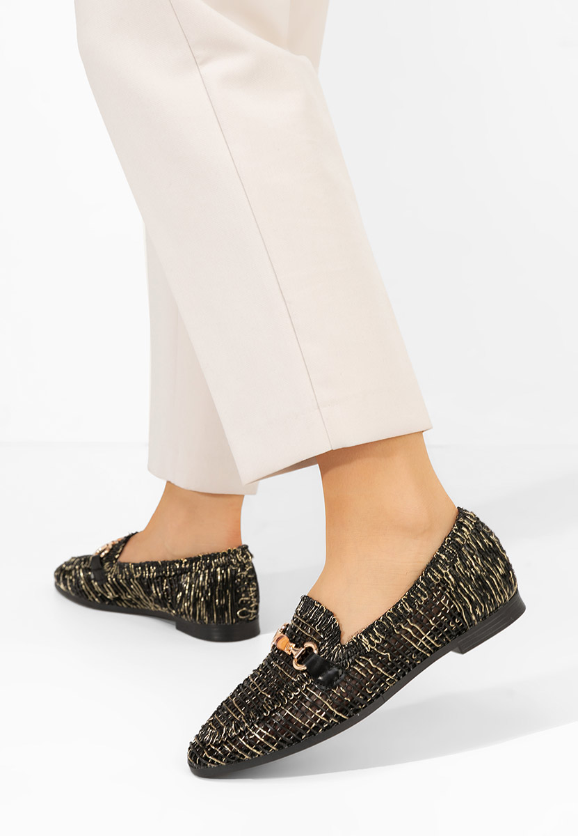 Дамски мокасини Jayna черни