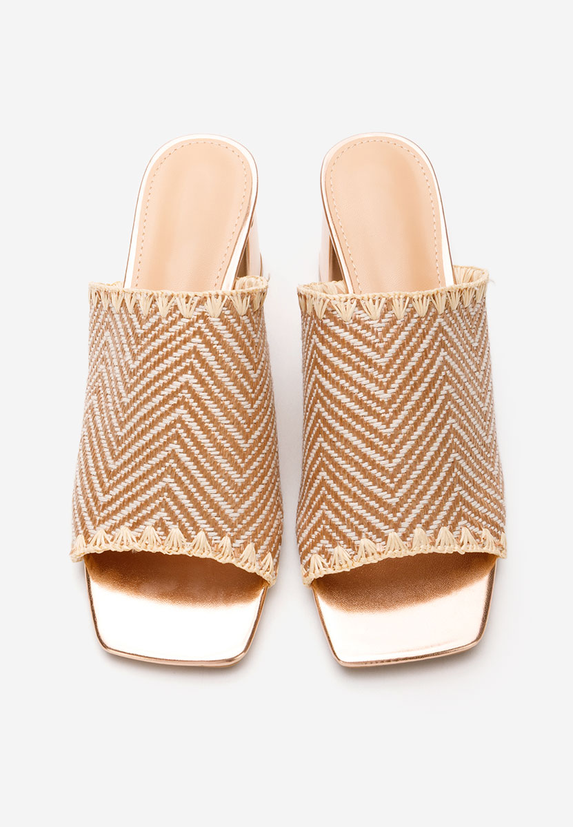 Чехли на ток Yngrid шампанско