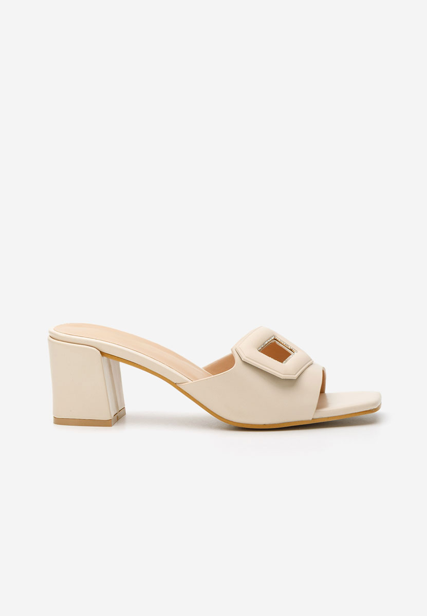 Чехли на ток Karrysa бежов