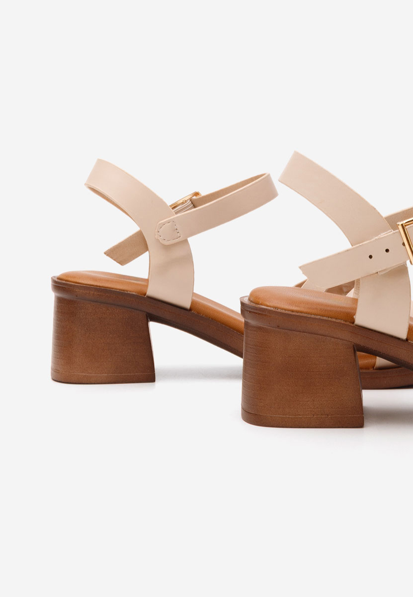 Сандали на ток Lolytta бежов