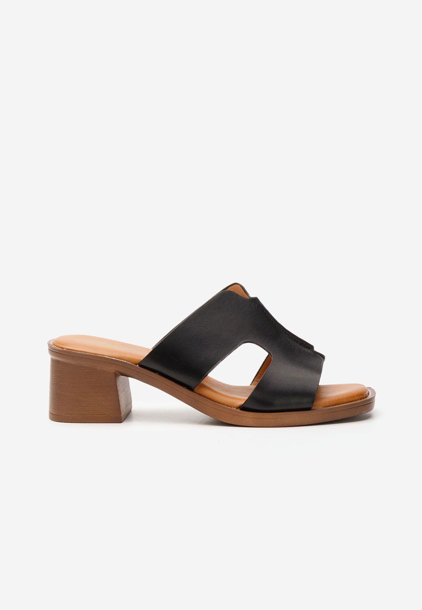 Чехли на ток Merysa черни