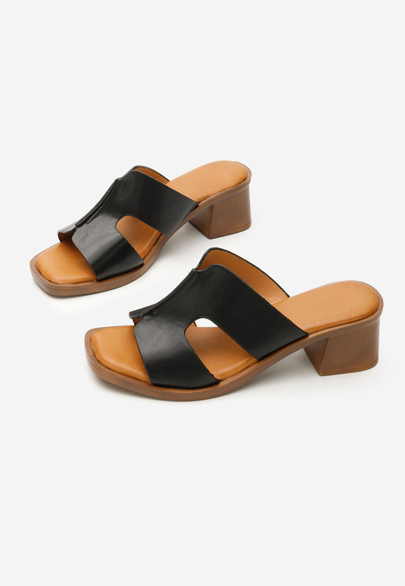 Чехли на ток Merysa черни