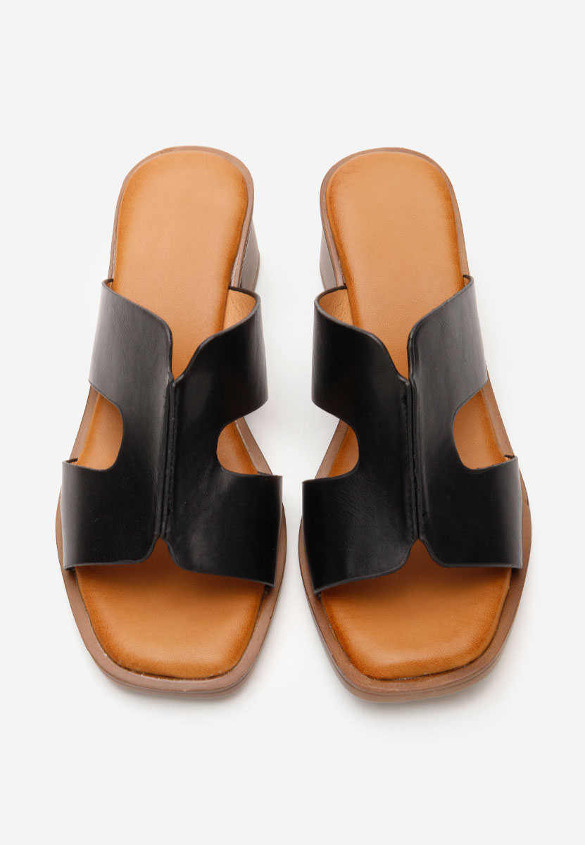 Чехли на ток Merysa черни