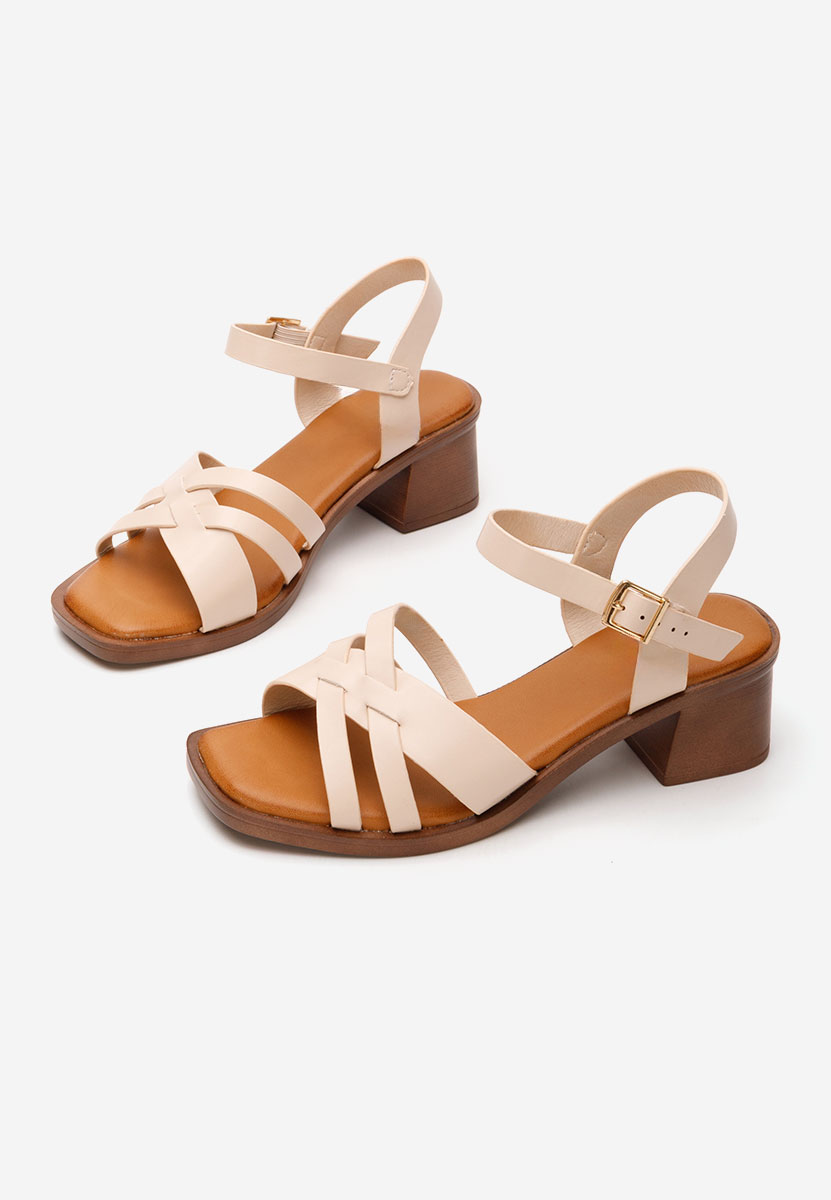 Сандали на ток Lolytta бежов