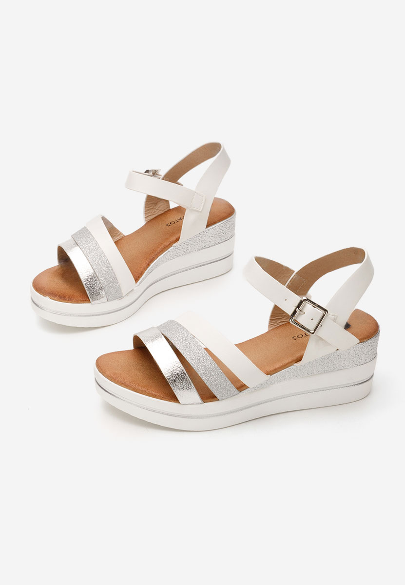 Елегантни сандали Serafina бели