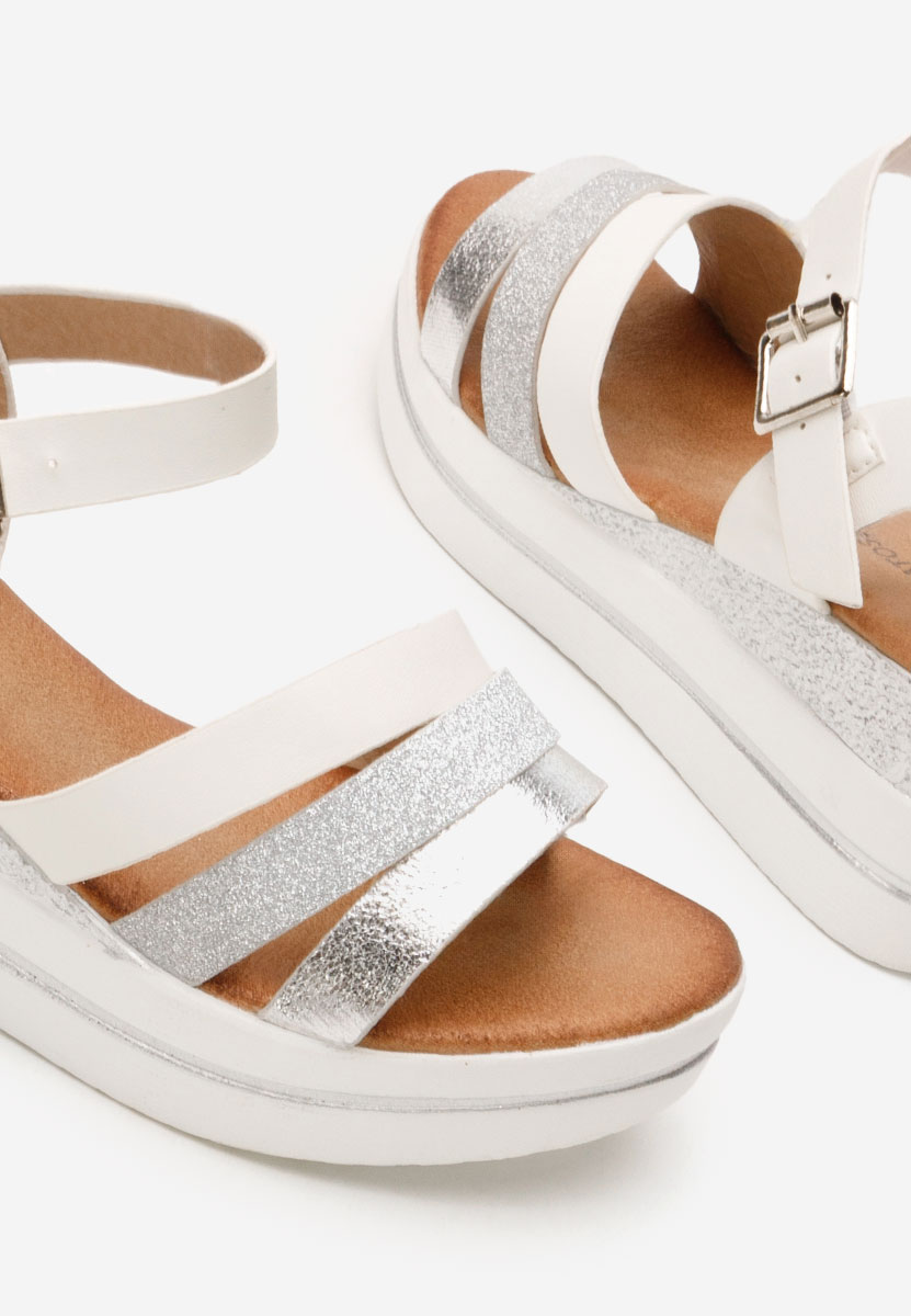 Елегантни сандали Serafina бели