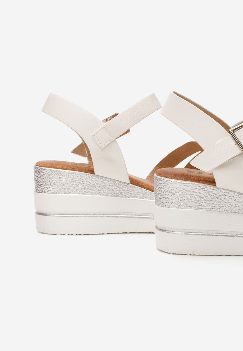 Елегантни сандали Serafina бели