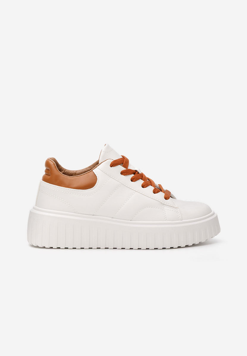 Cникърси на платформа Raula бели