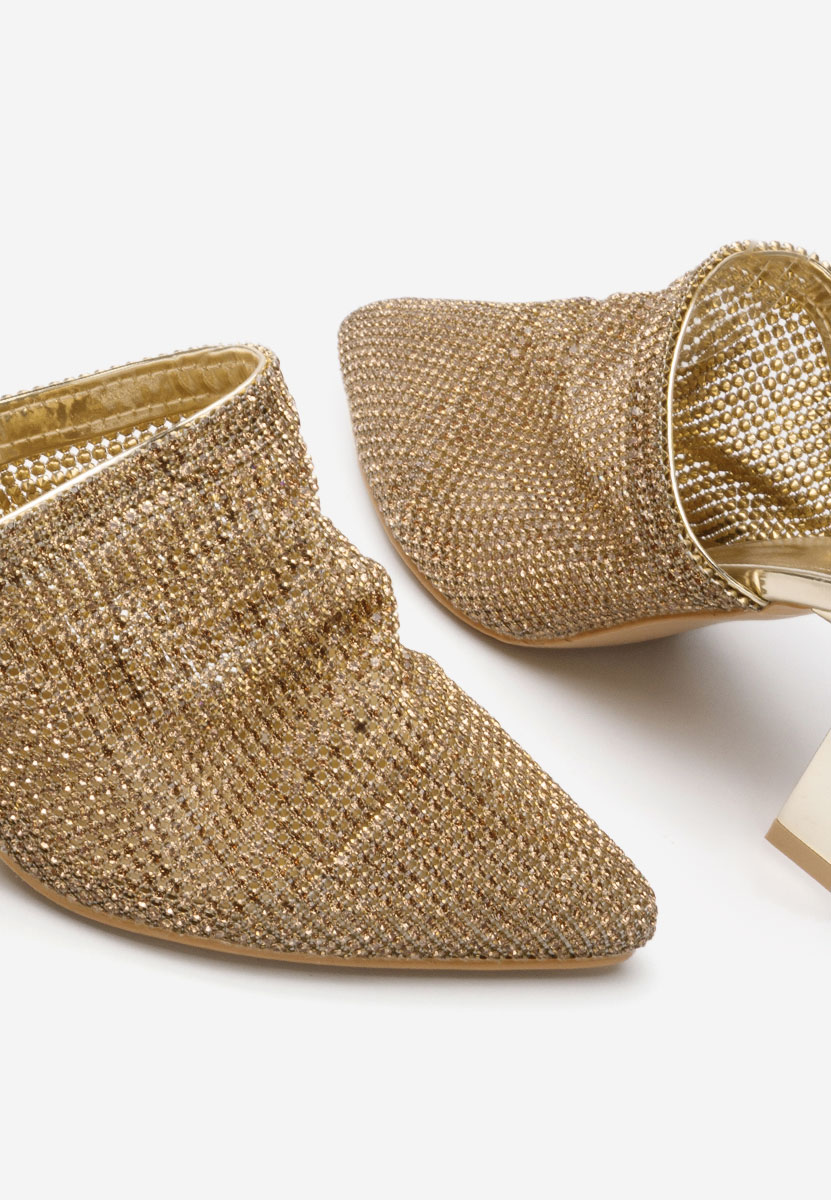 Дамски чехли Vanelsa златен