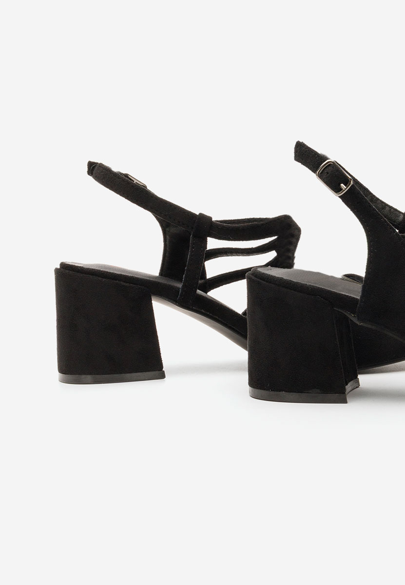 Сандали на ток Margarita черен