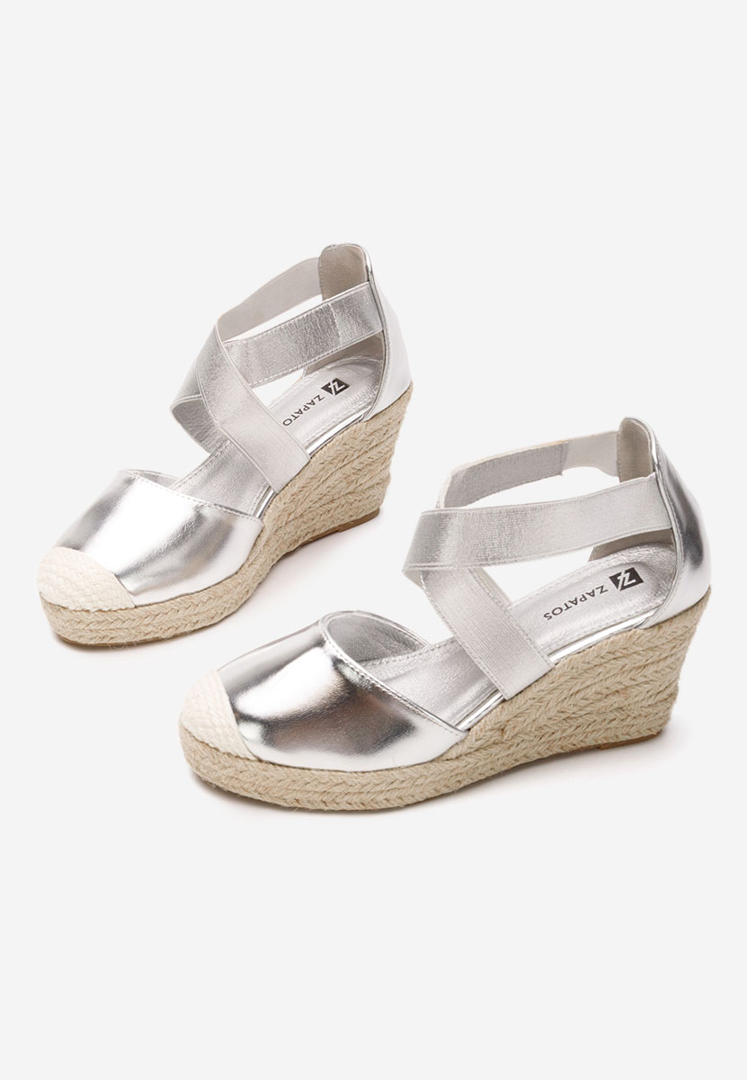 Сандали на платформа Rosaria сив