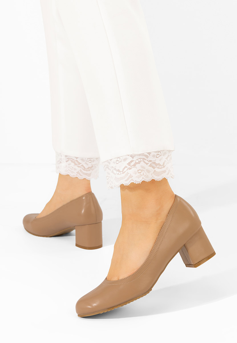 Обувки на ток Zinia каки