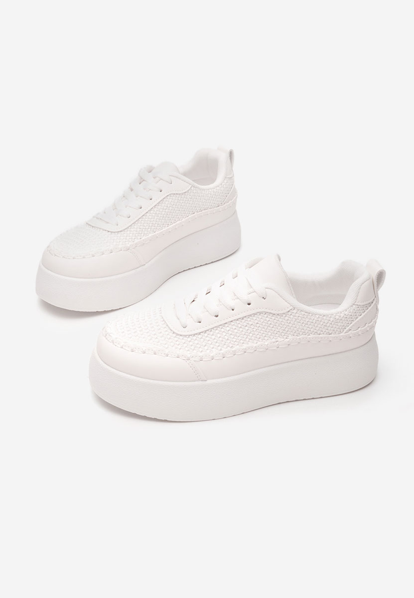 Cникърси на платформа Cecila бели